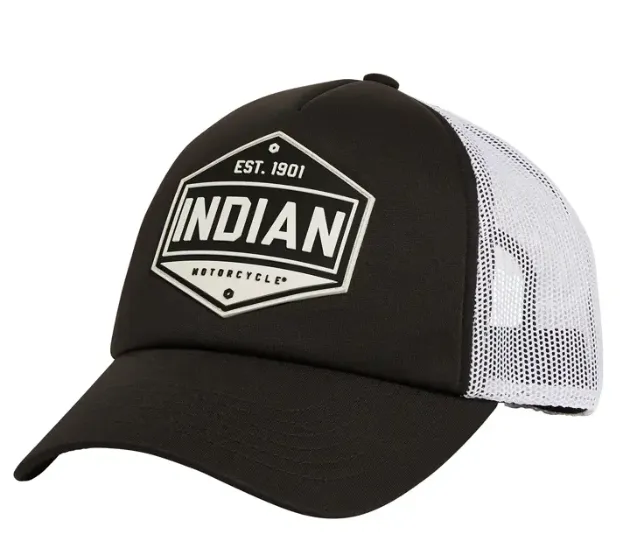 Hexagon Graphic Cap, Black