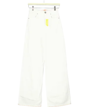 Hiccup White Straight Leg Jeans W26