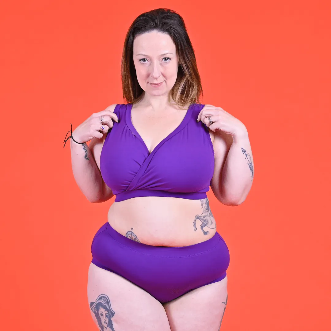 High Rise Briefs - Iris
