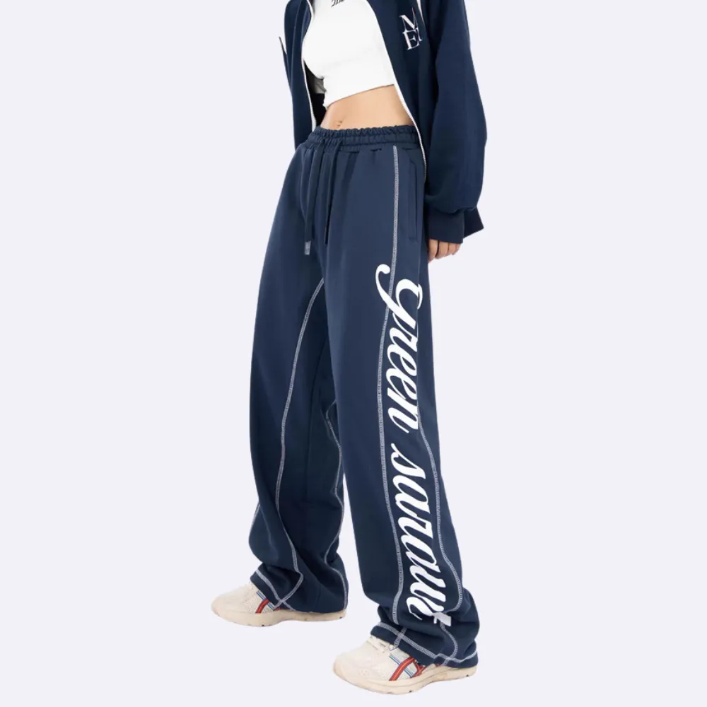 High Street Side Lettering Track Pants