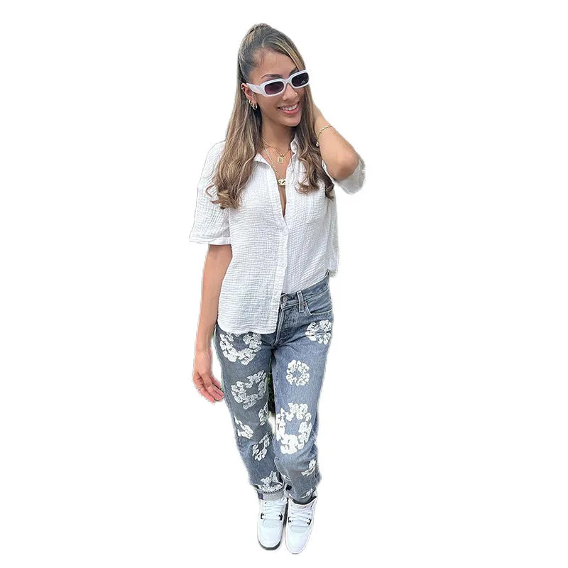 High Waist Jeans Women's