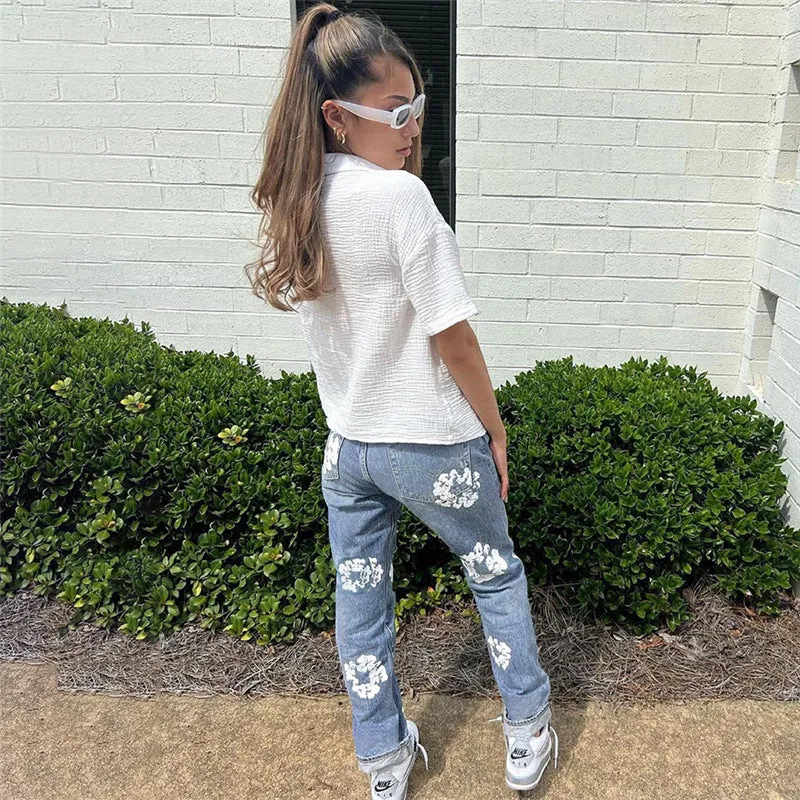 High Waist Jeans Women's