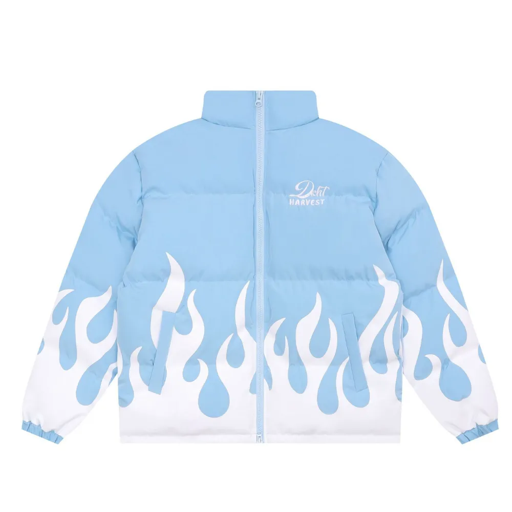 Hip Hop Flame Patch Coat