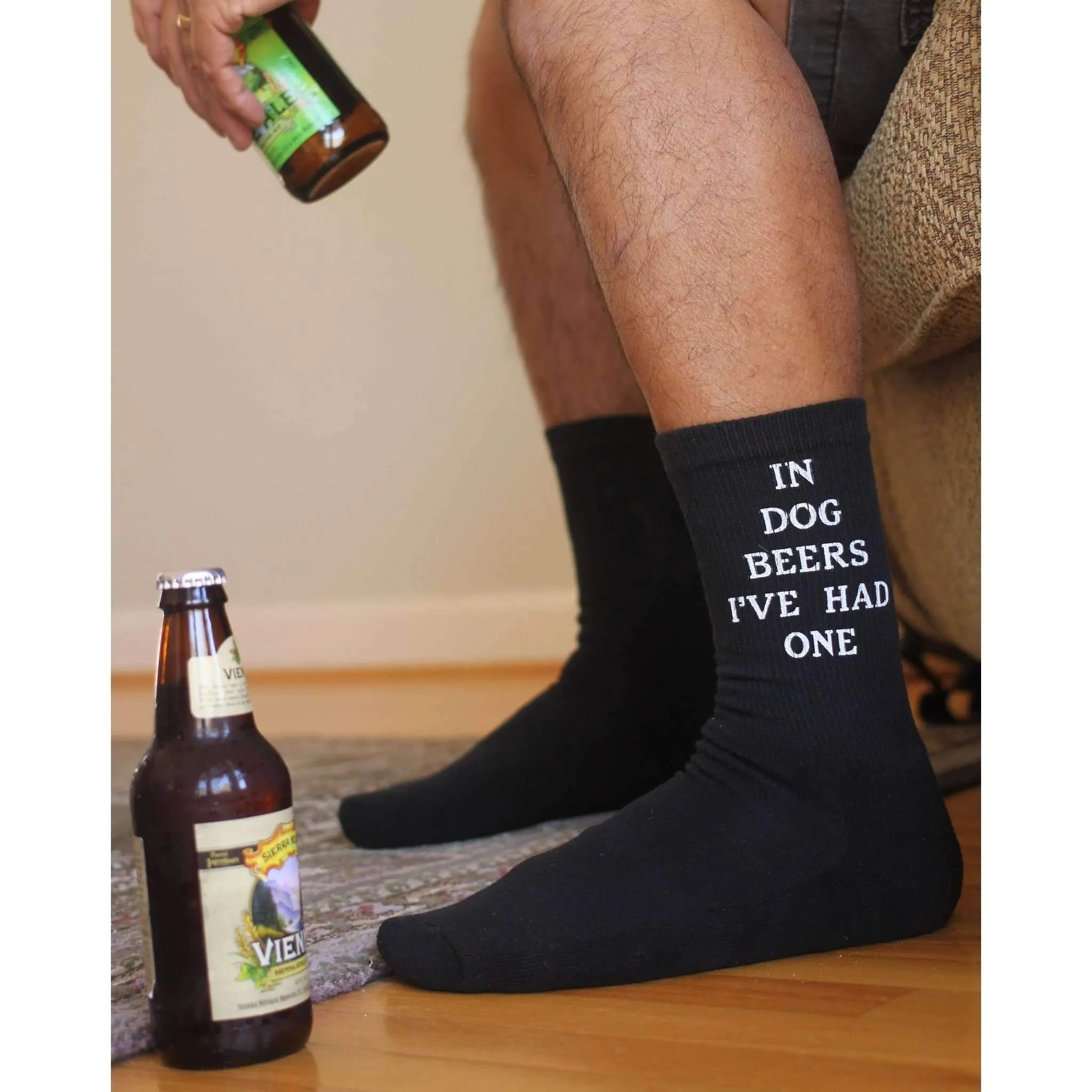 In Dog Beers I've Had One - Funny Beer Socks for Him