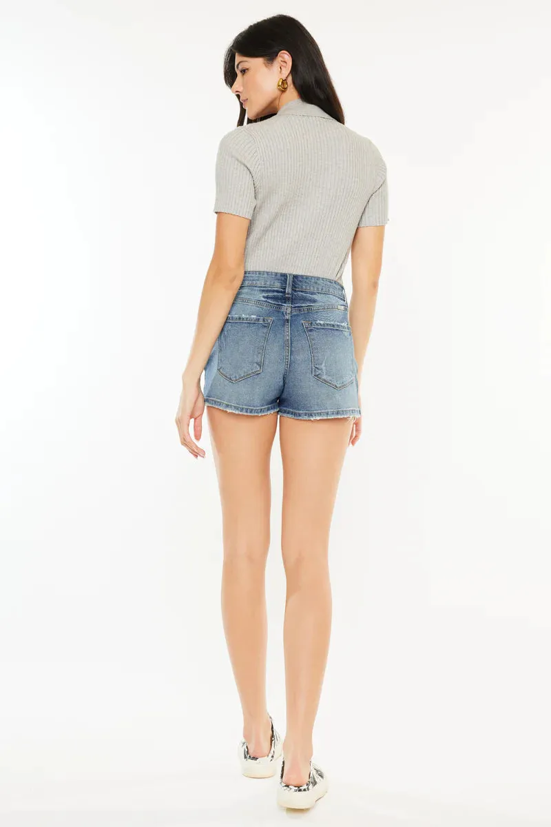 Inaya High Rise Mom Shorts - Final Sale