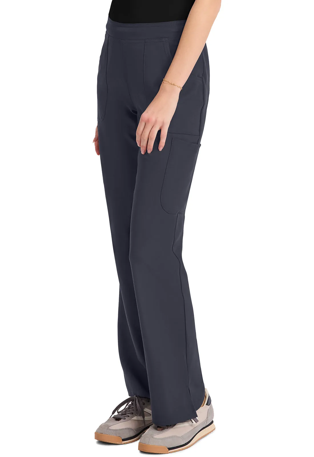 Insight MC010 Women's Mid Rise Flare Leg Pants Pewter