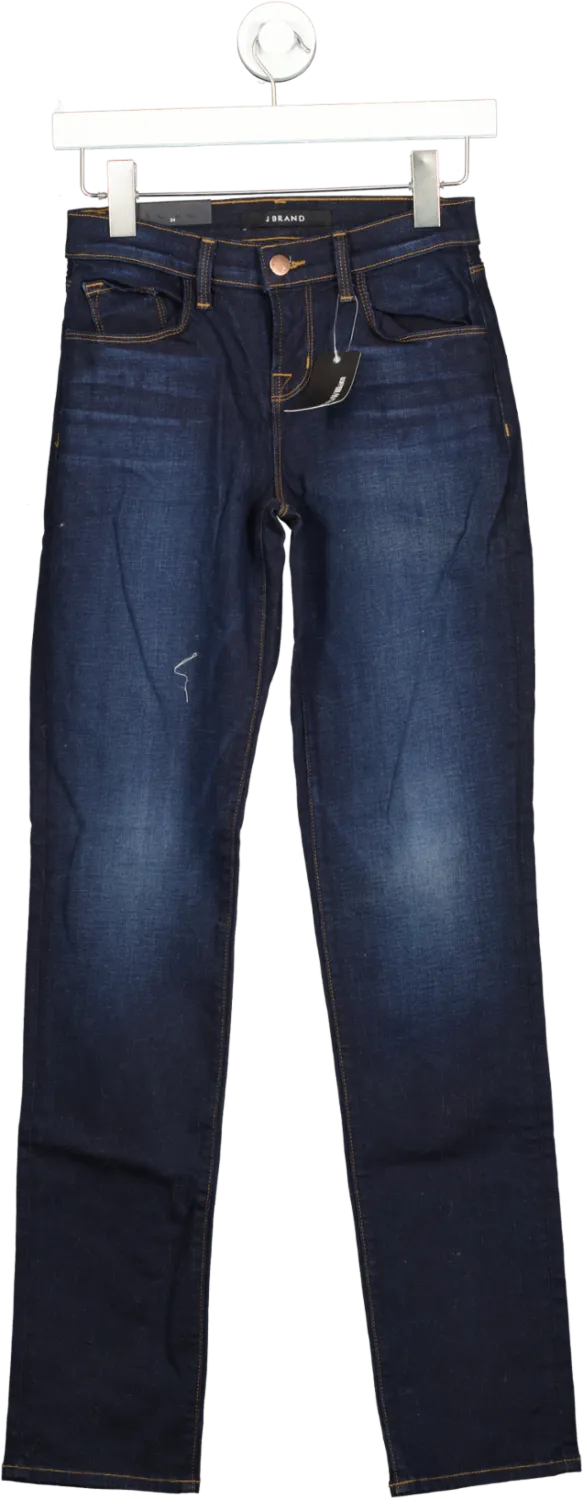 J Brand Blue Mid Rise Straight Leg Jeans BNWT W24