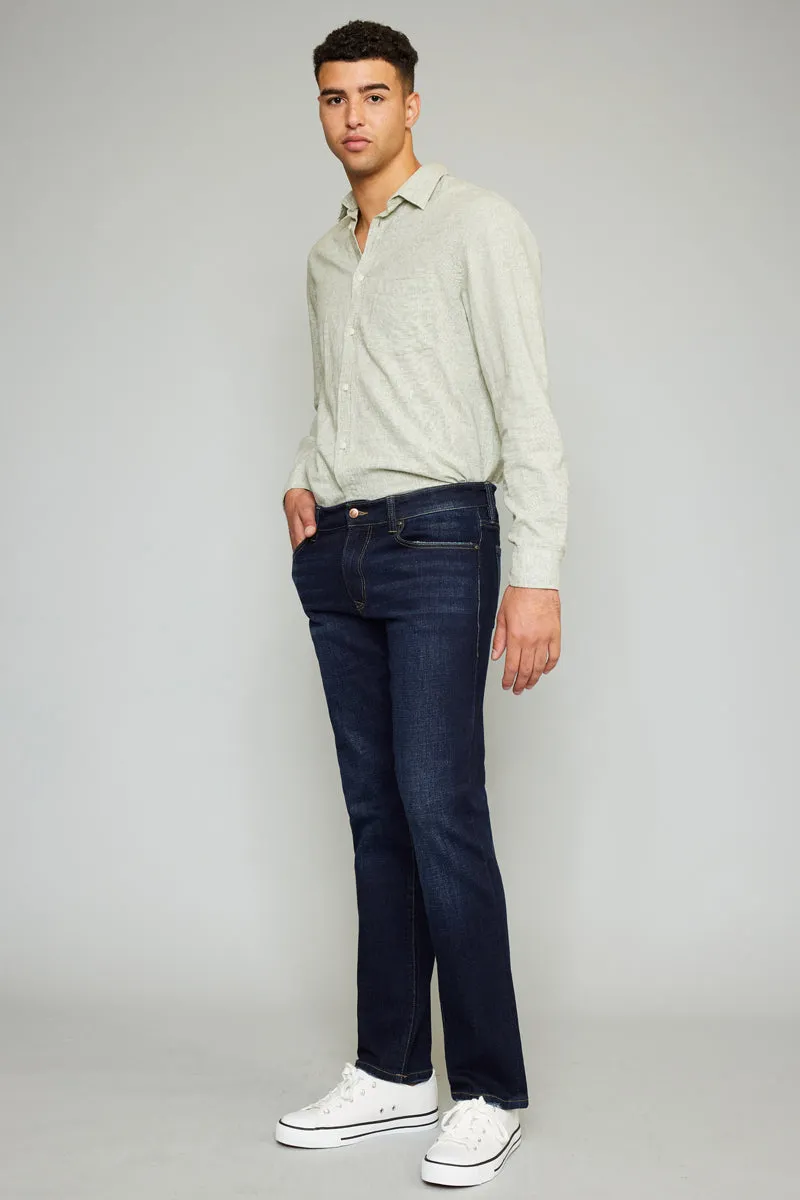 James Dark Wash Slim Straight - Men