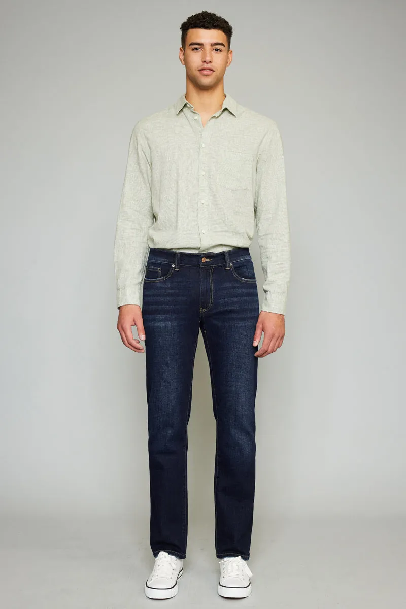 James Dark Wash Slim Straight - Men