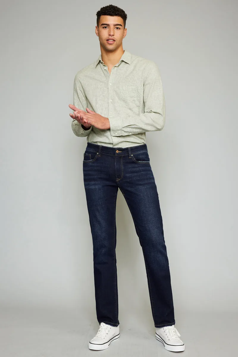 James Dark Wash Slim Straight - Men