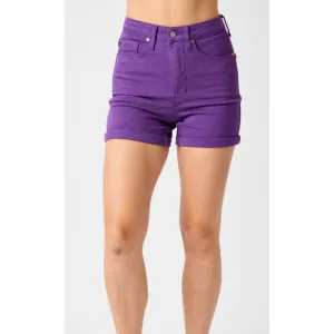 Judy Blue High Waist Tummy Control Garment Dyed Shorts
