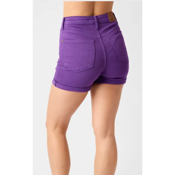 Judy Blue High Waist Tummy Control Garment Dyed Shorts