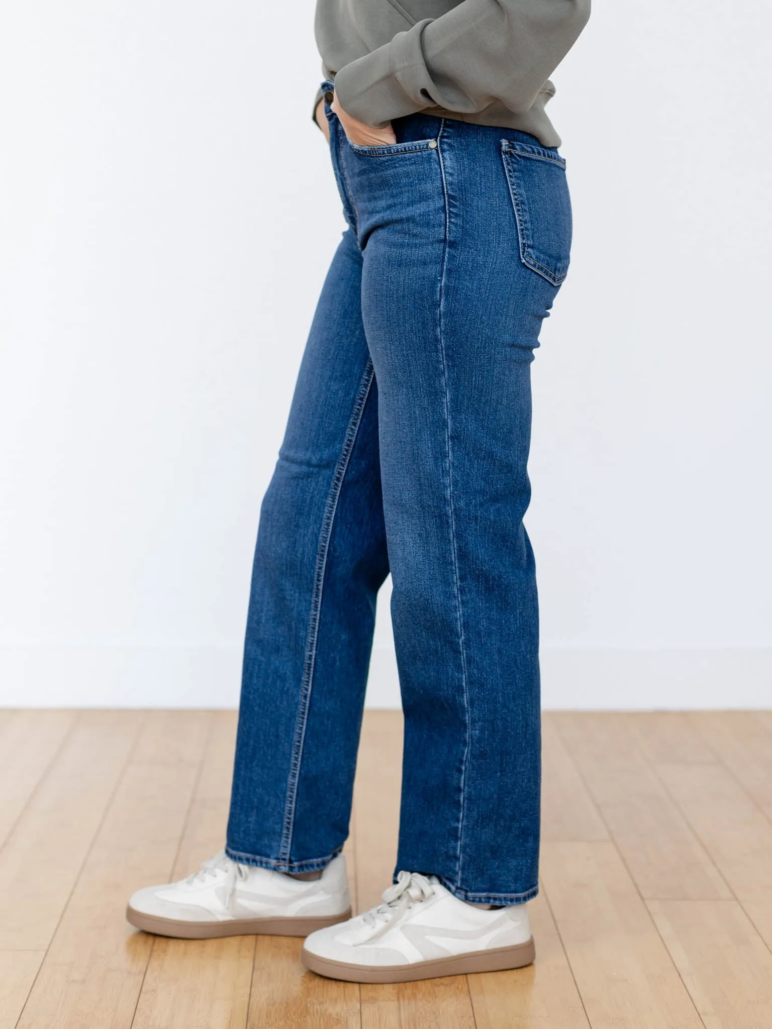 Just Black Dark Denim Super Soft 90s Longer Straight