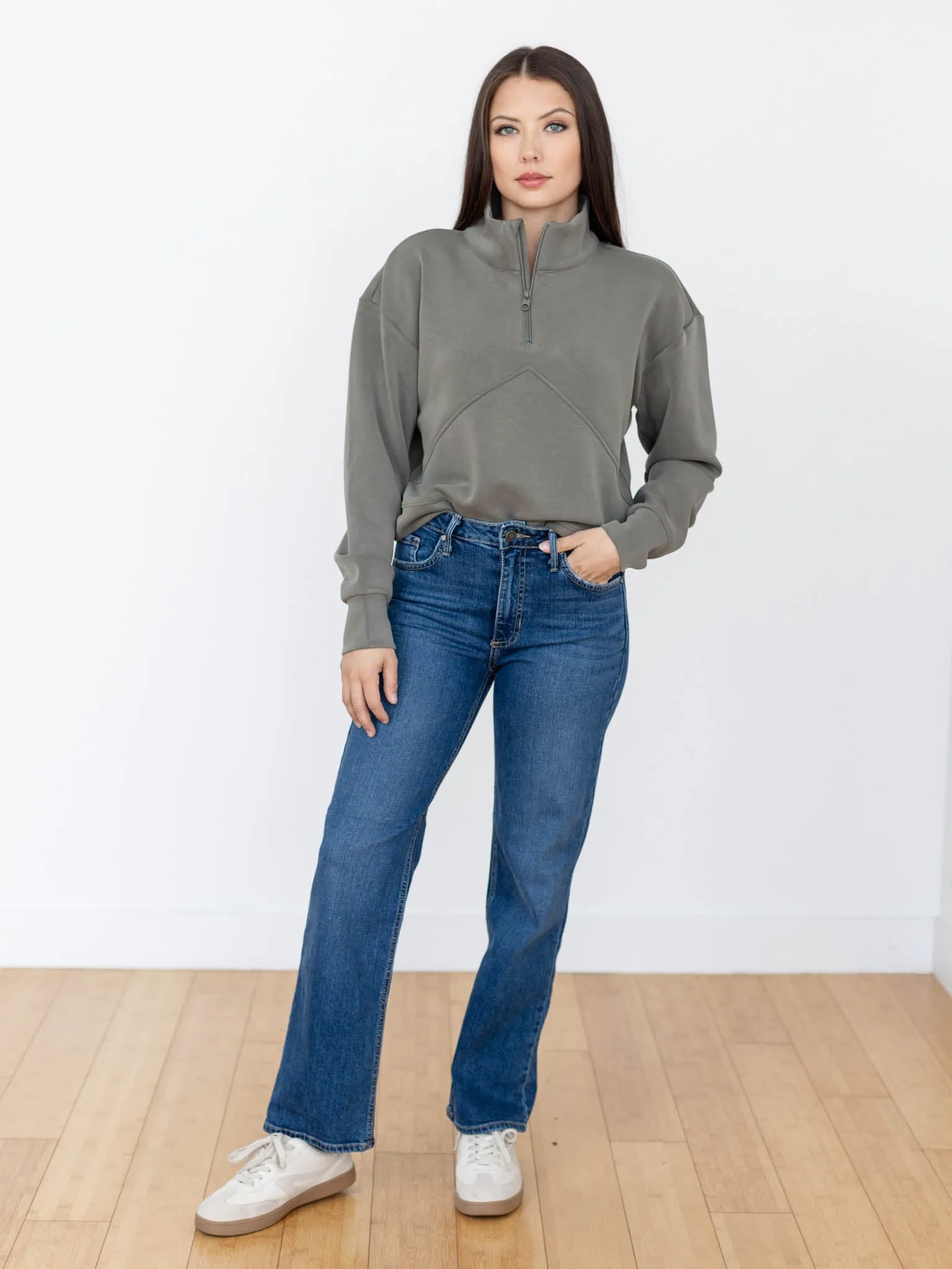 Just Black Dark Denim Super Soft 90s Longer Straight