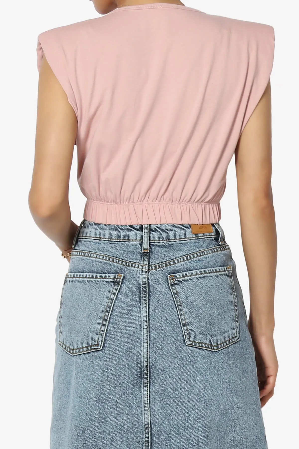 Kali Padded Shoulder Crop Tank Top