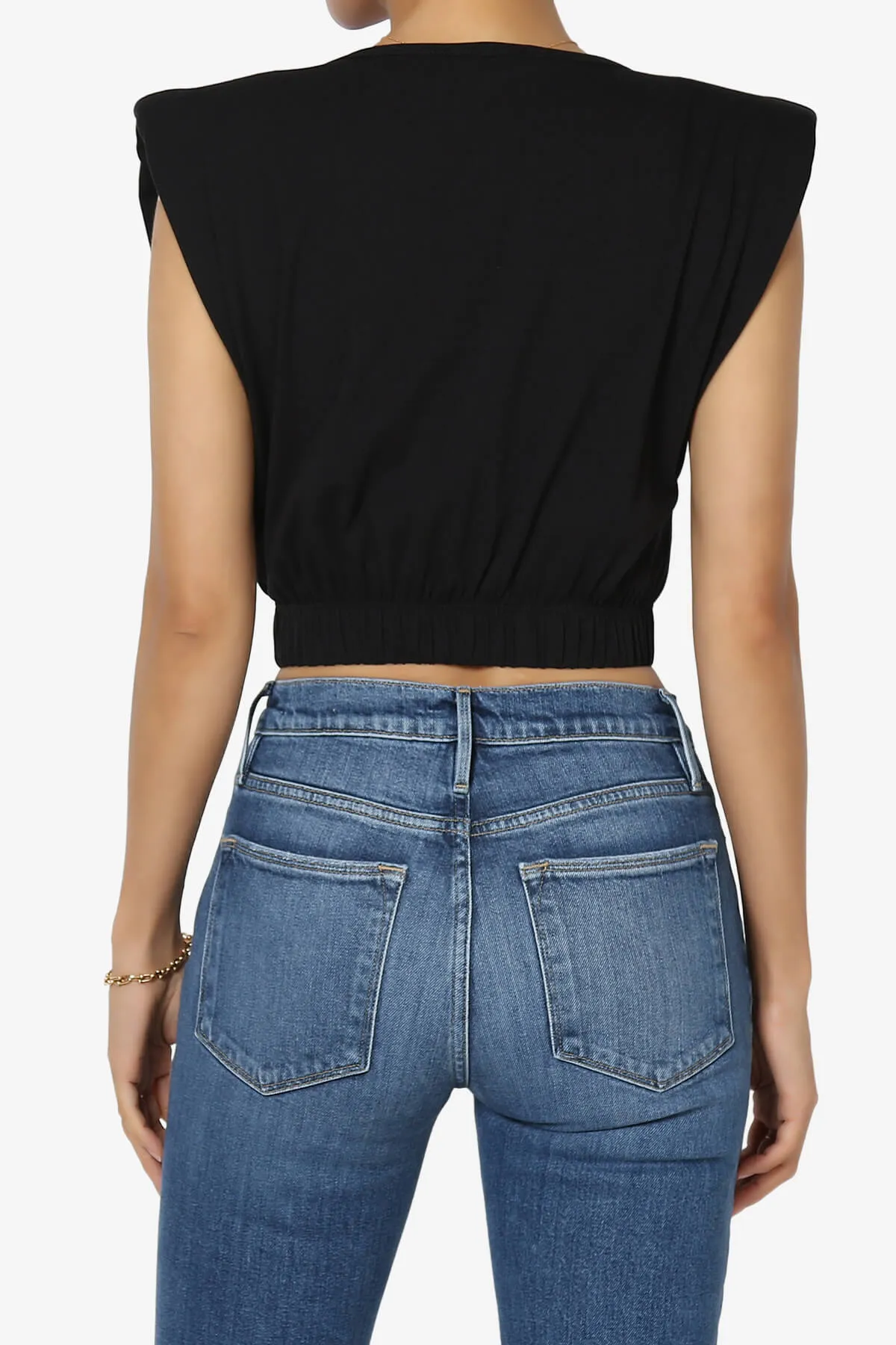 Kali Padded Shoulder Crop Tank Top