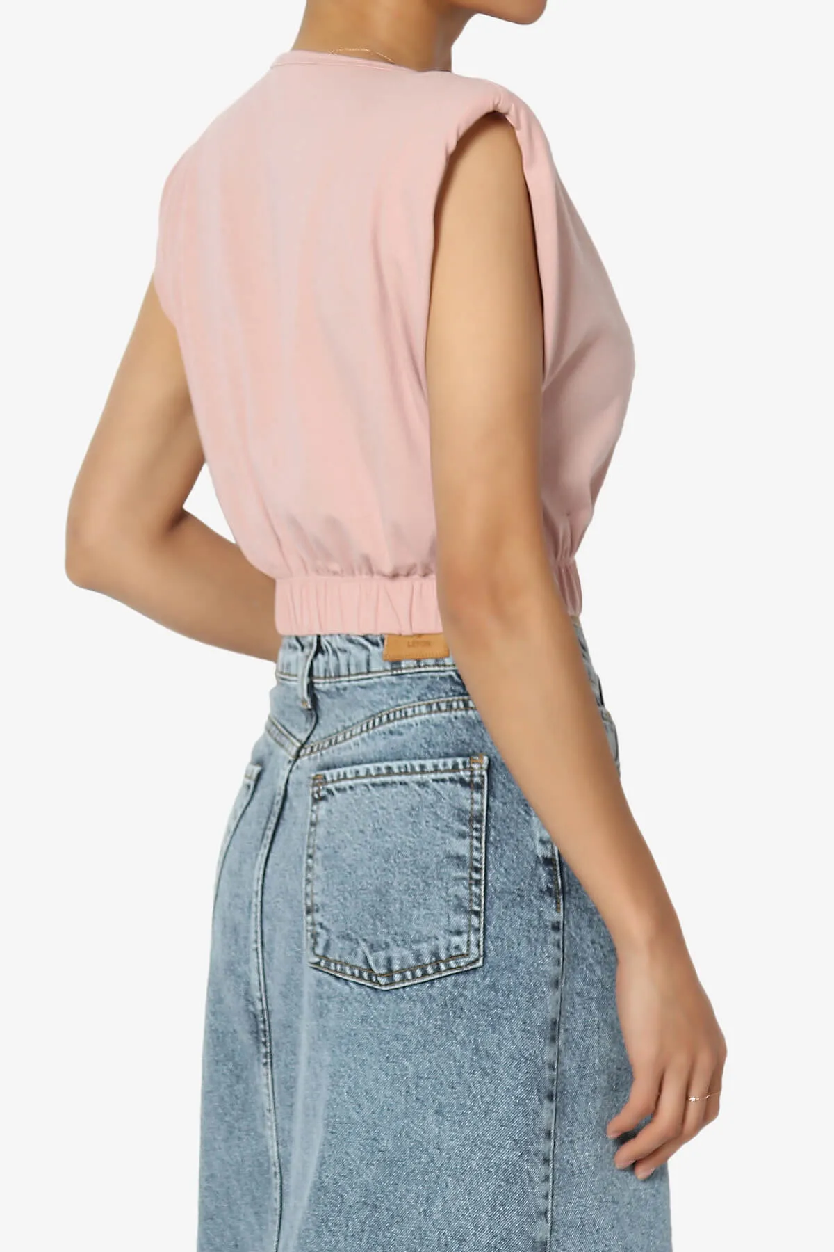 Kali Padded Shoulder Crop Tank Top
