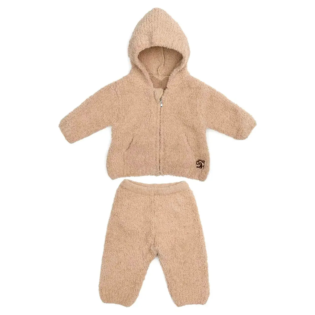 Kashwere Baby Ultra Plush Teddy Baby Hoodie & Pants Set