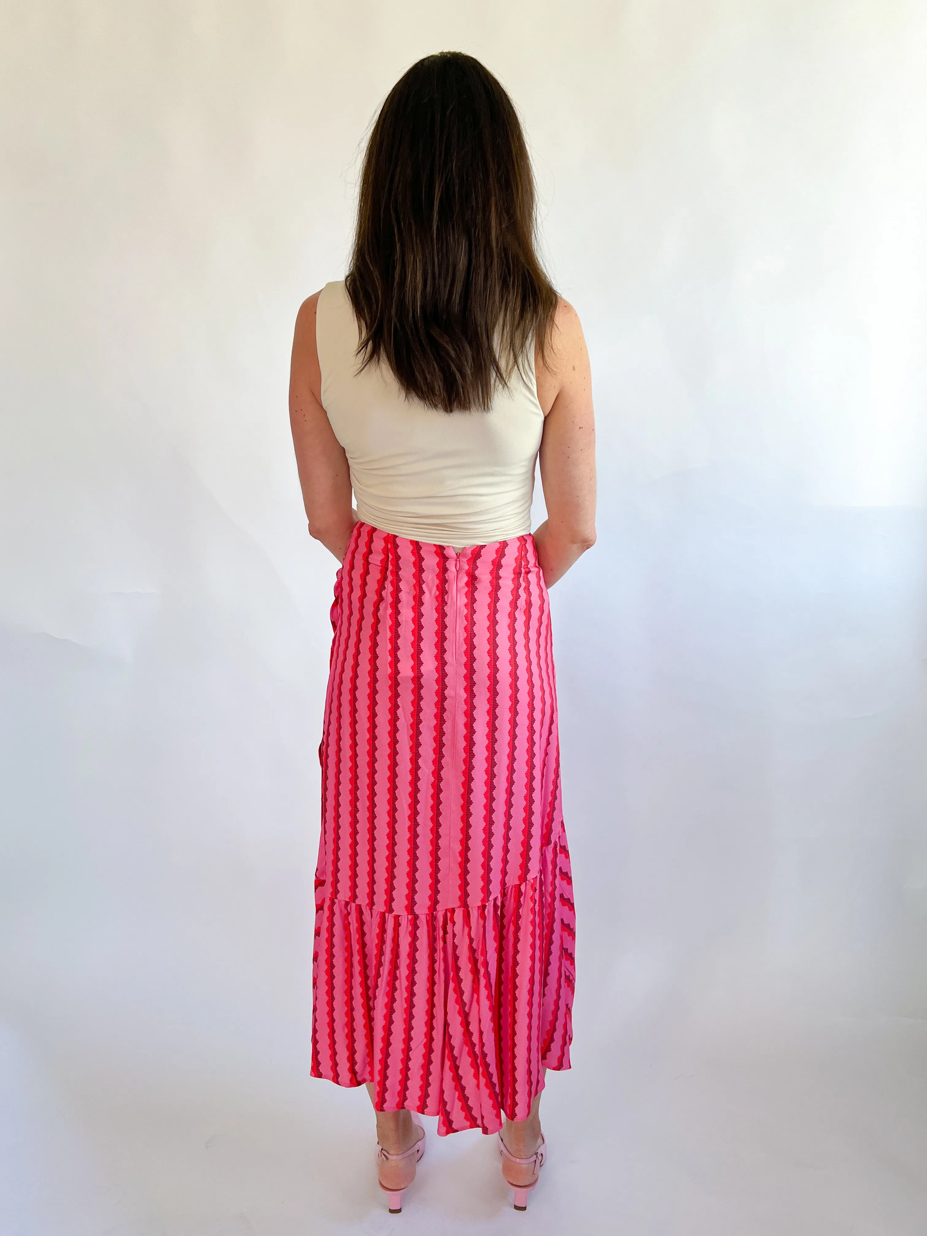 Kelly Two Tone Midi Skirt