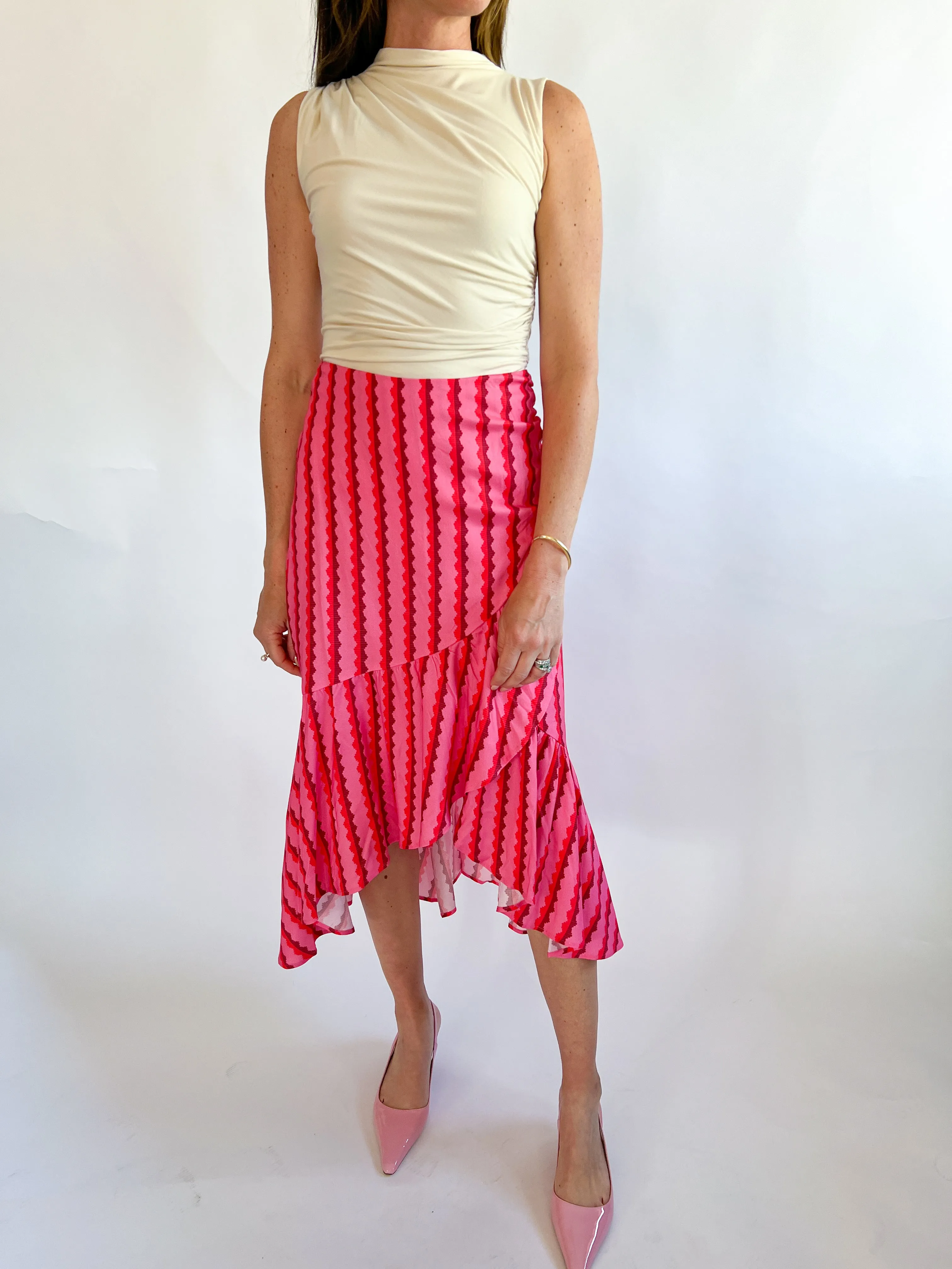 Kelly Two Tone Midi Skirt