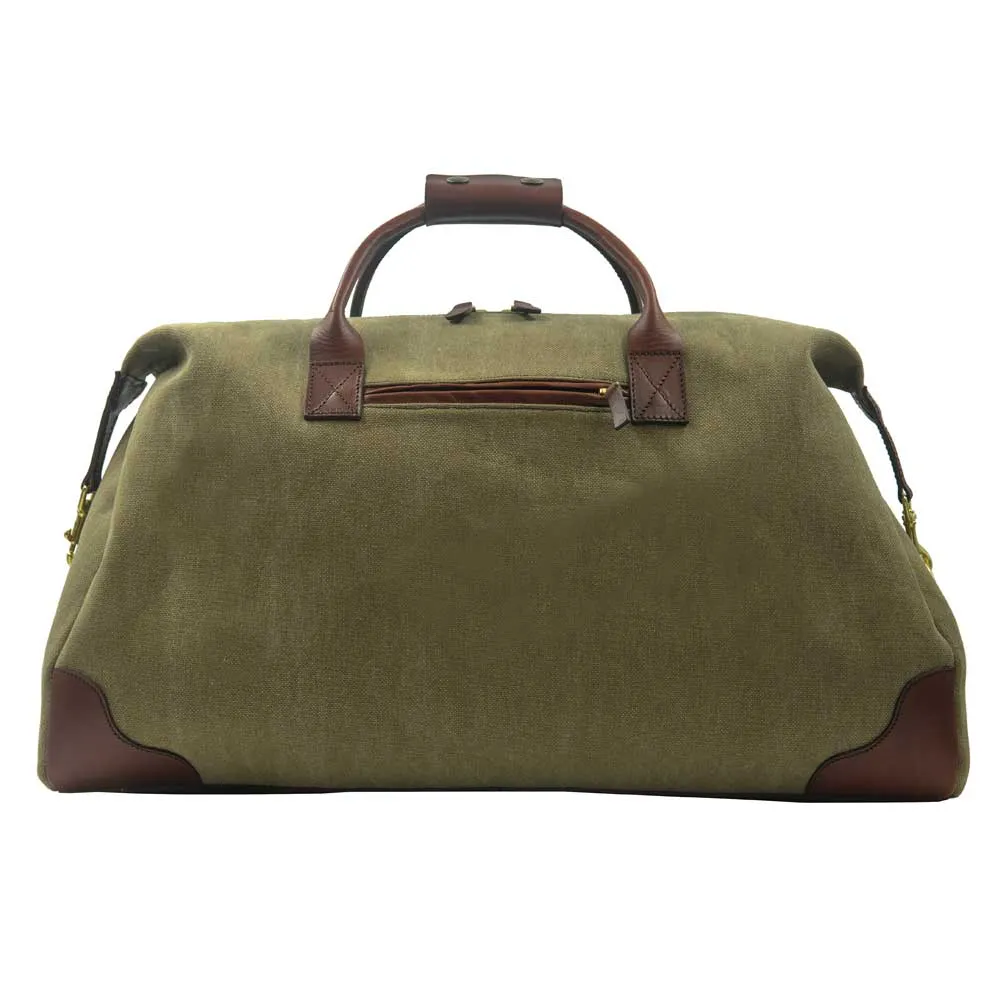 Kevin's Holdall Canvas & Leather Duffle Bag