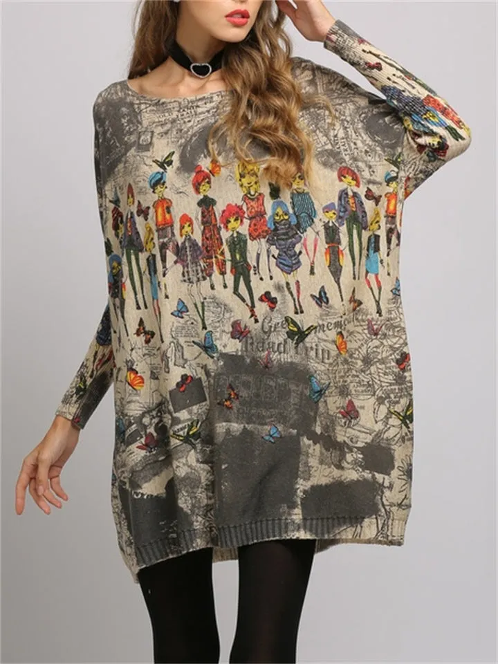 Latest Simple Relaxed Women's Autumn Above Ankle Length Dresses
