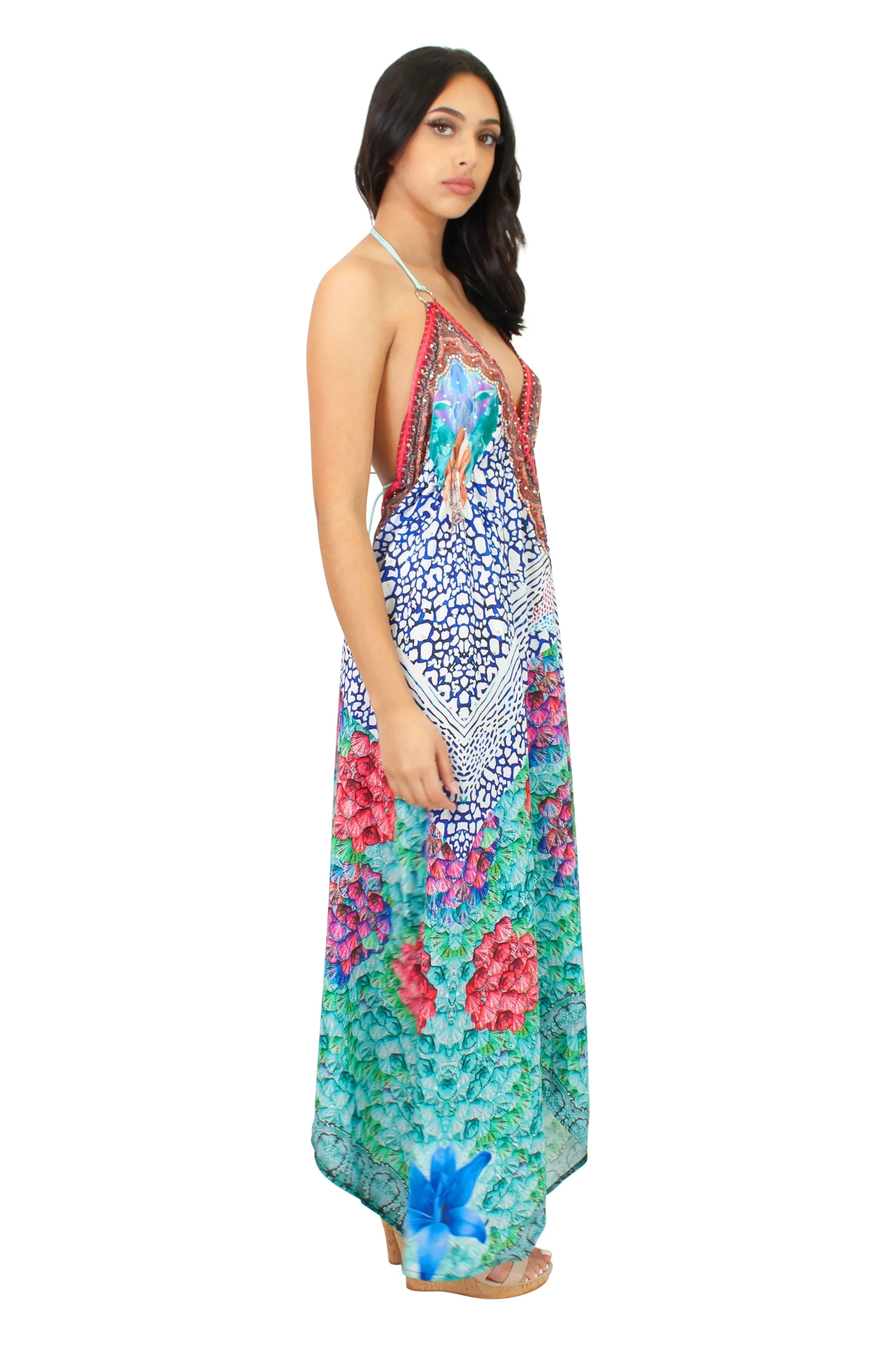 LD-104 Dress in Green Mix