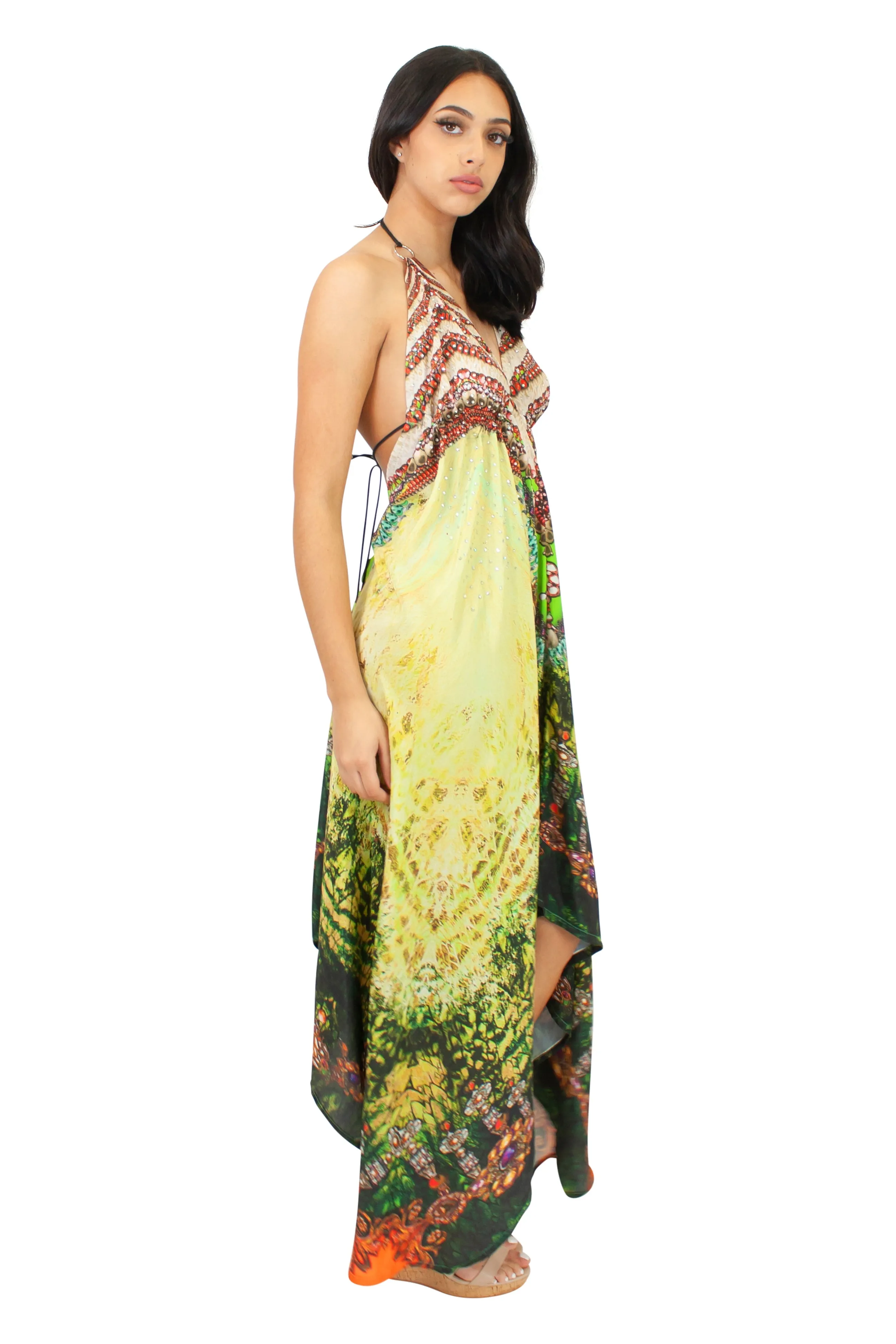 LD-104 Dress in Orange Mix