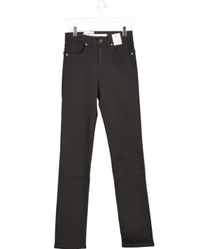 levis Black 724 High Rise Straight Jeans UK 26