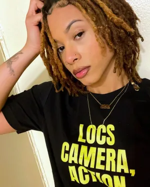 LOCS, CAMERA, ACTION TEE (BLK)
