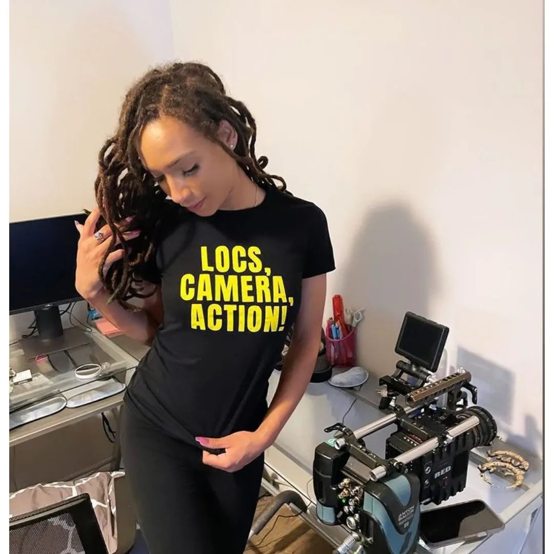 LOCS, CAMERA, ACTION TEE (BLK)