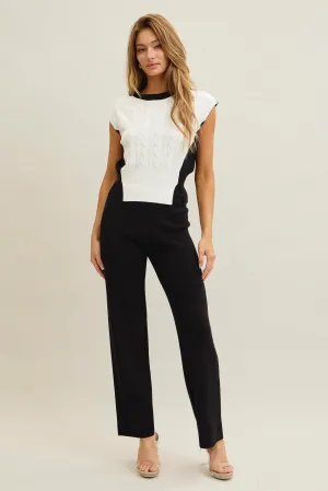 Luma Ribbed Knit Top & Pants Set