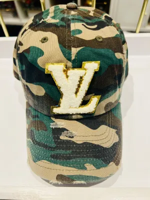 {LV9} Designer Inspired Dad Hat - Camo