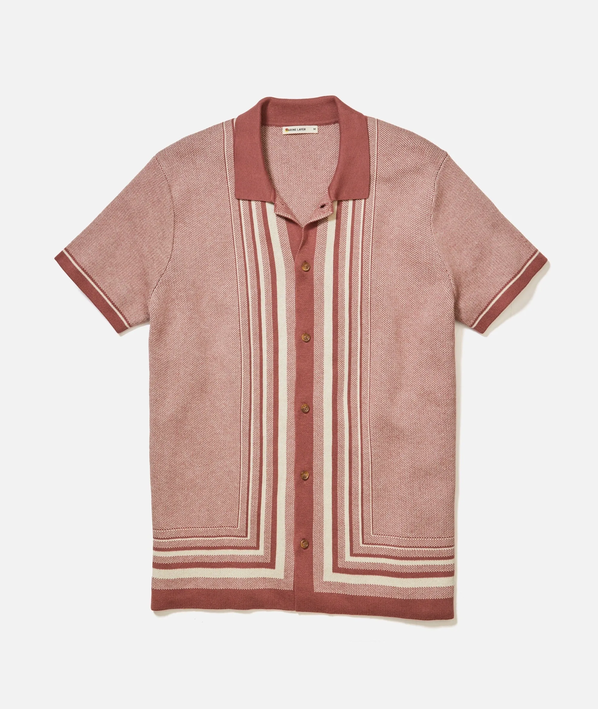 Marine Layer Ethan Sweater Button-Down Shirt