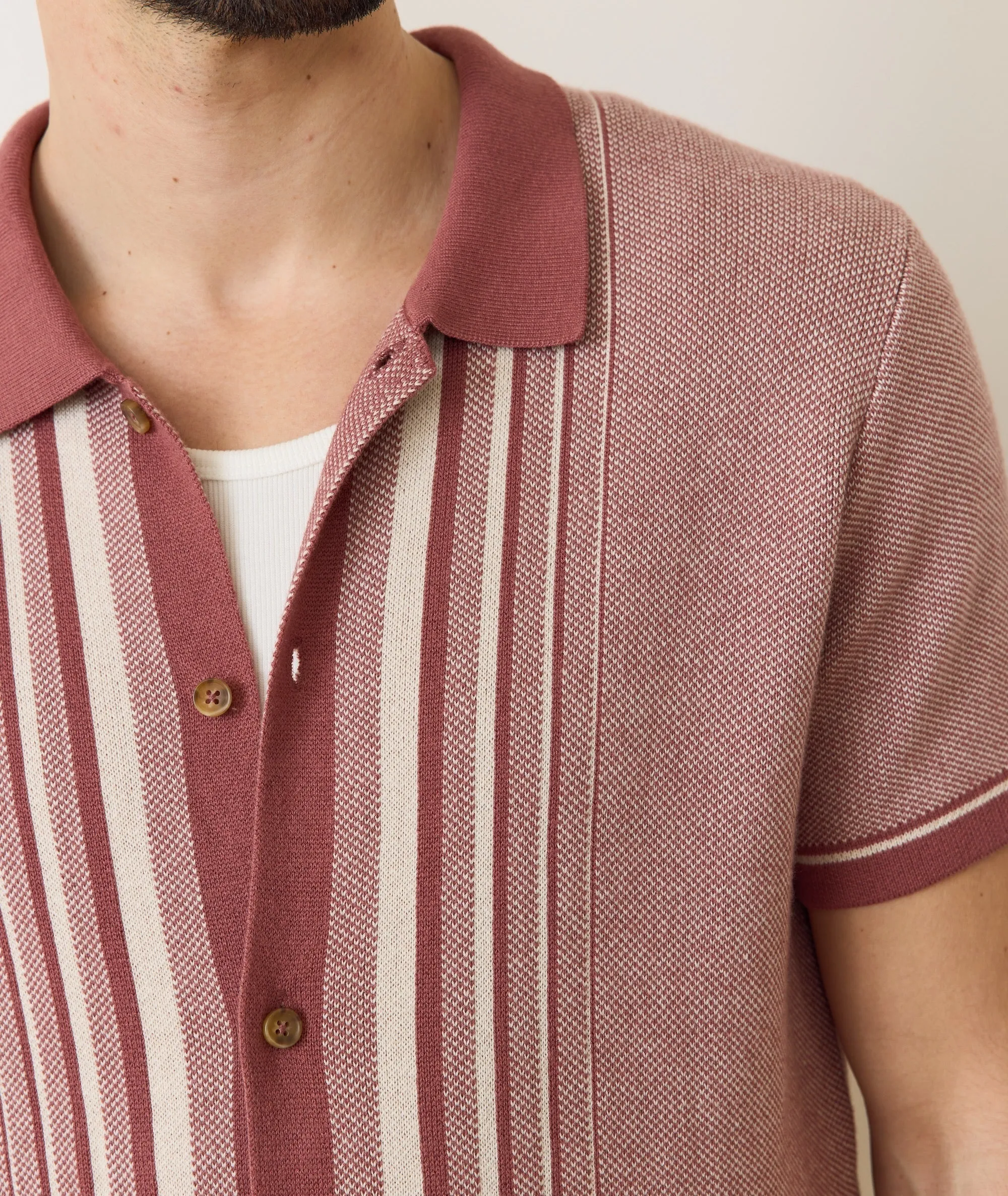 Marine Layer Ethan Sweater Button-Down Shirt