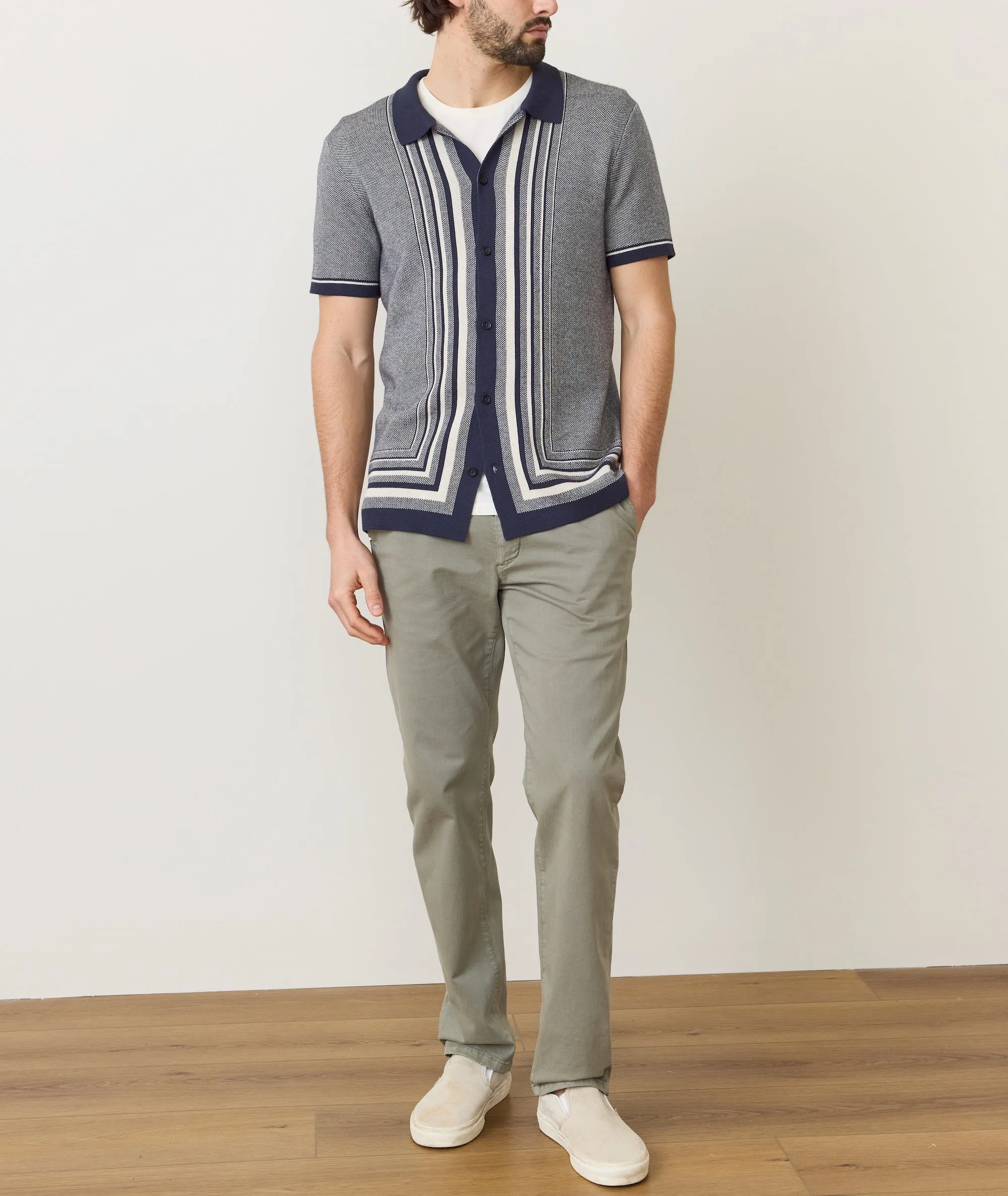 Marine Layer Ethan Sweater Button-Down Shirt