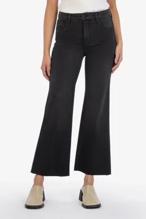 Meg Black High Rise Fab AB Wide Leg Jean