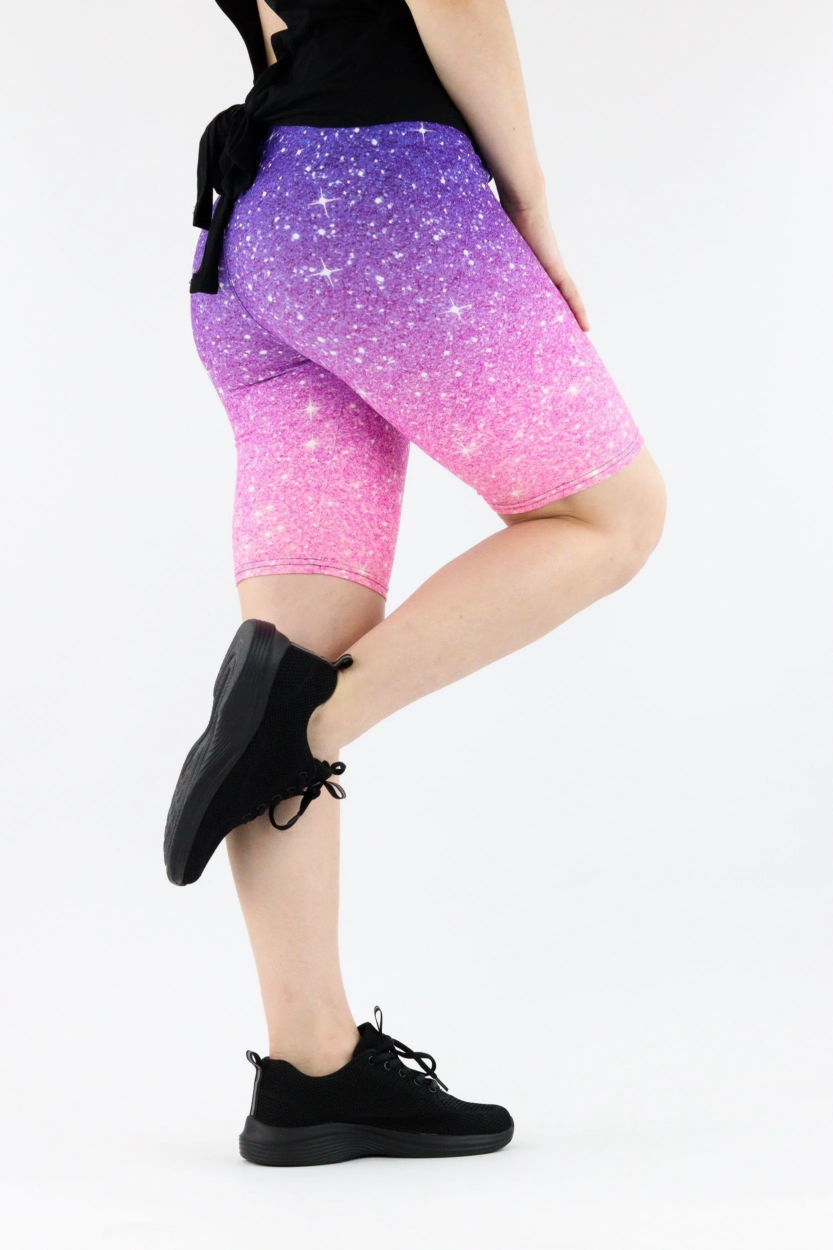 Midnight Pink Ombre - Casual Long Shorts