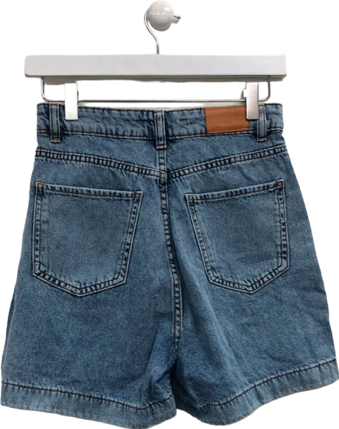 MNG Blue Denim High-Waisted Shorts EUR 34 / UK 6