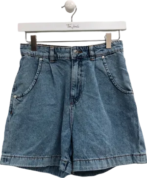MNG Blue Denim High-Waisted Shorts EUR 34 / UK 6