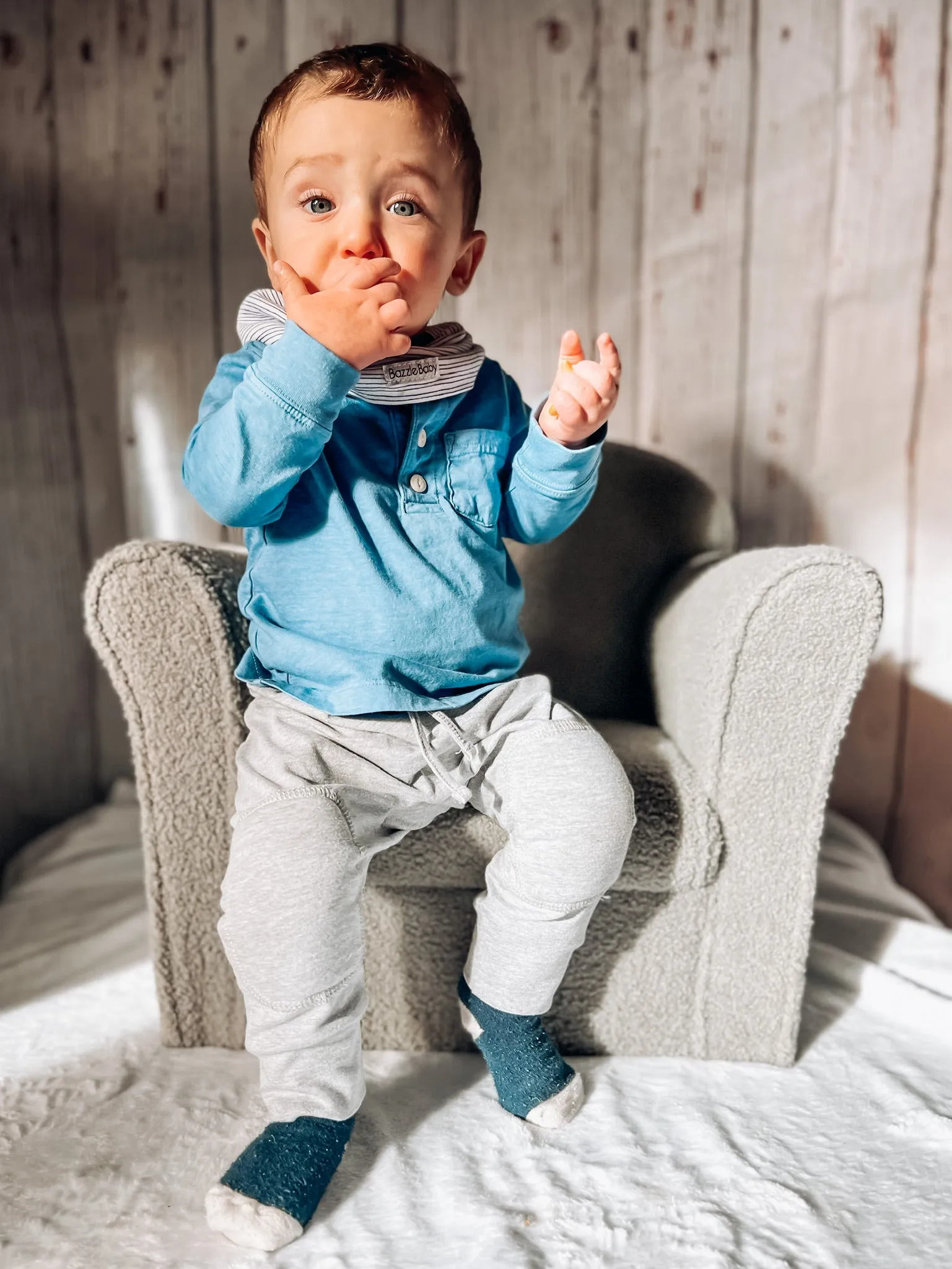 Modern Movers Joggers – Grey (Size 9 to 12 Months)