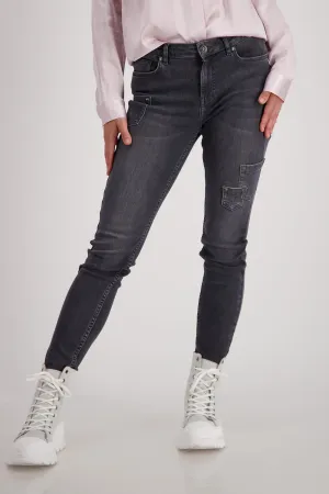 Monari Denim Pants with Embelishment M806525