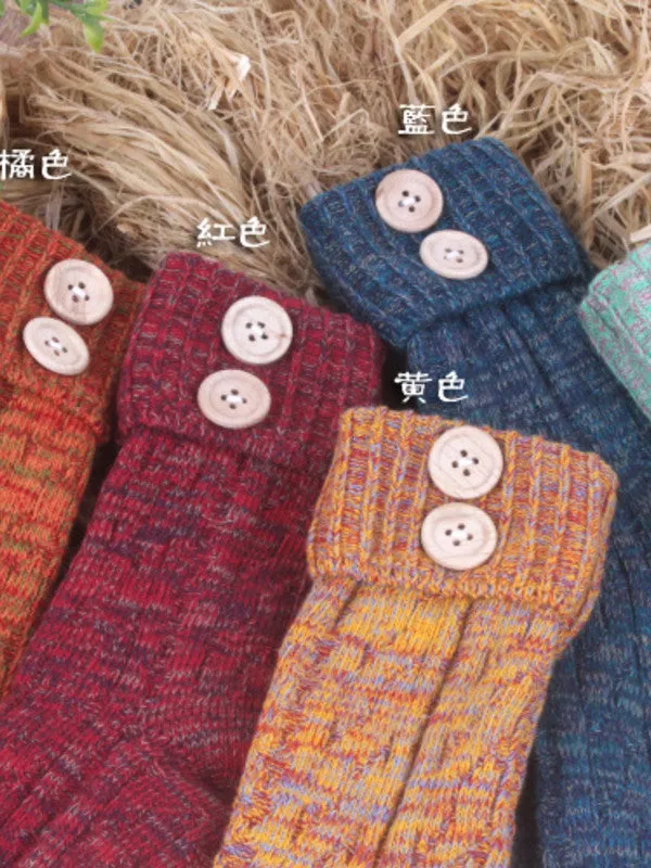 Mori girl cute button socks