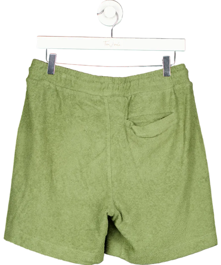 MR P. Green Straight-leg Organic Cotton Drawstring Shorts UK S