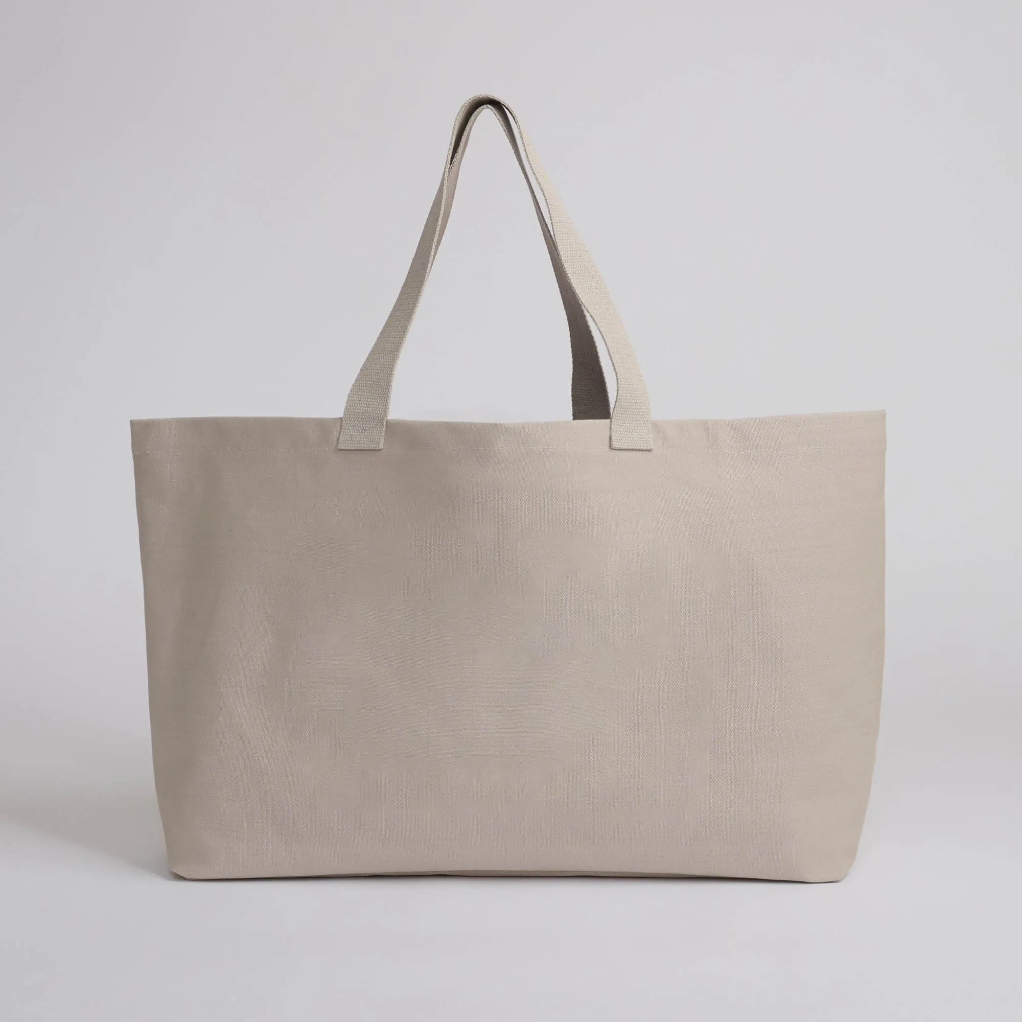 Natural Cotton Canvas Shopper | Sand