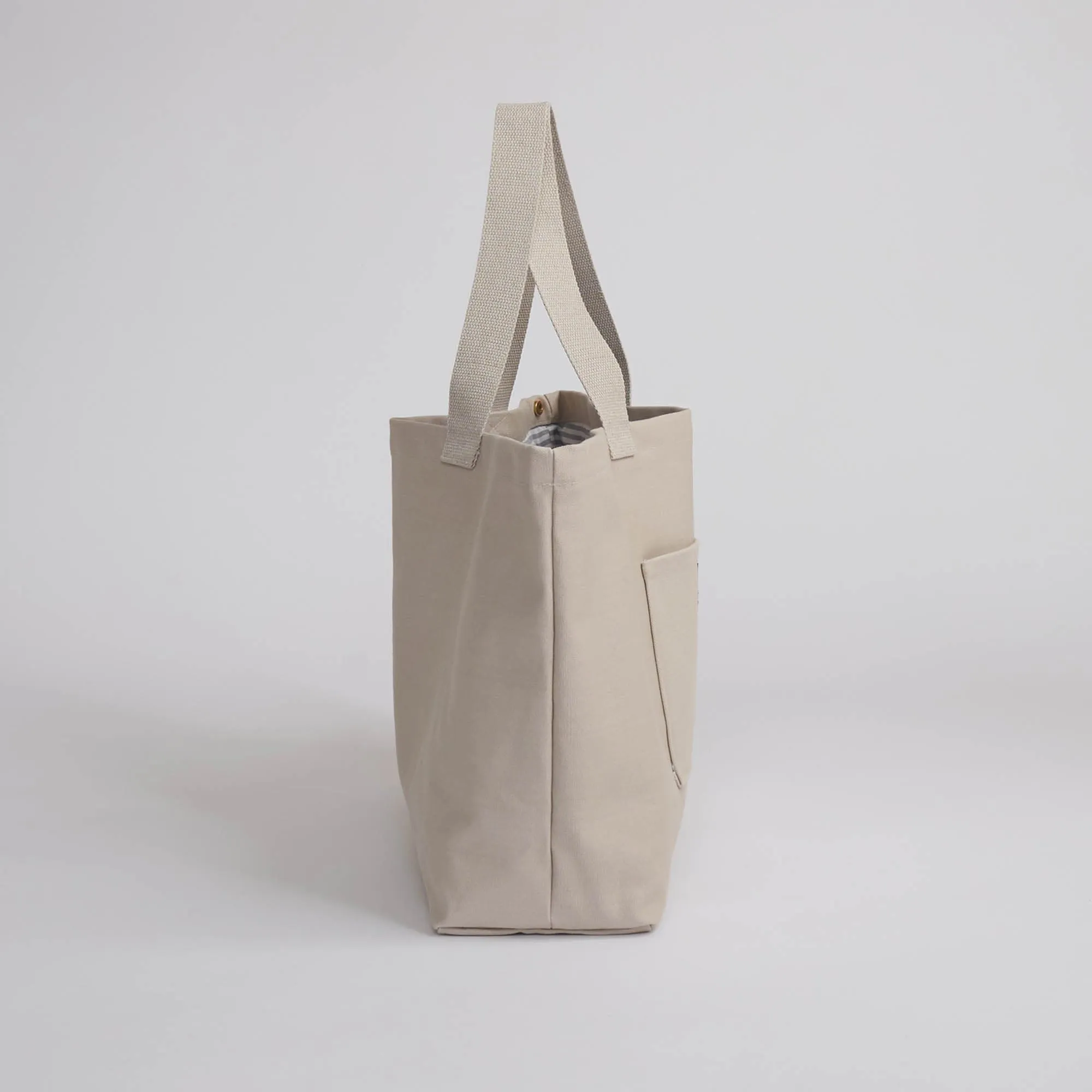 Natural Cotton Canvas Shopper | Sand