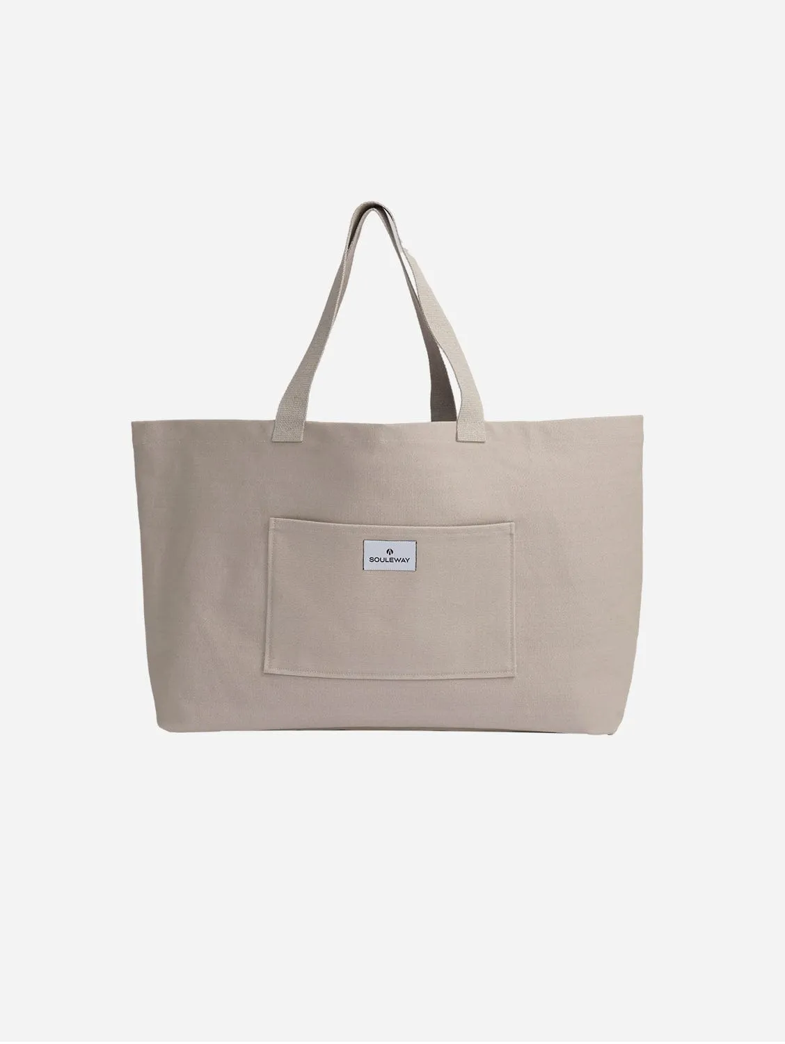 Natural Cotton Canvas Shopper | Sand