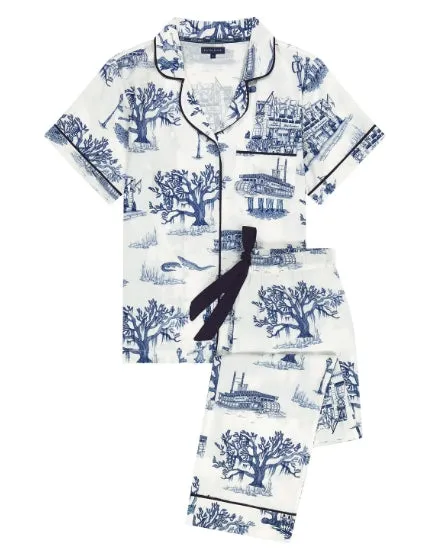 New Orleans Toile Pajama Pant Set