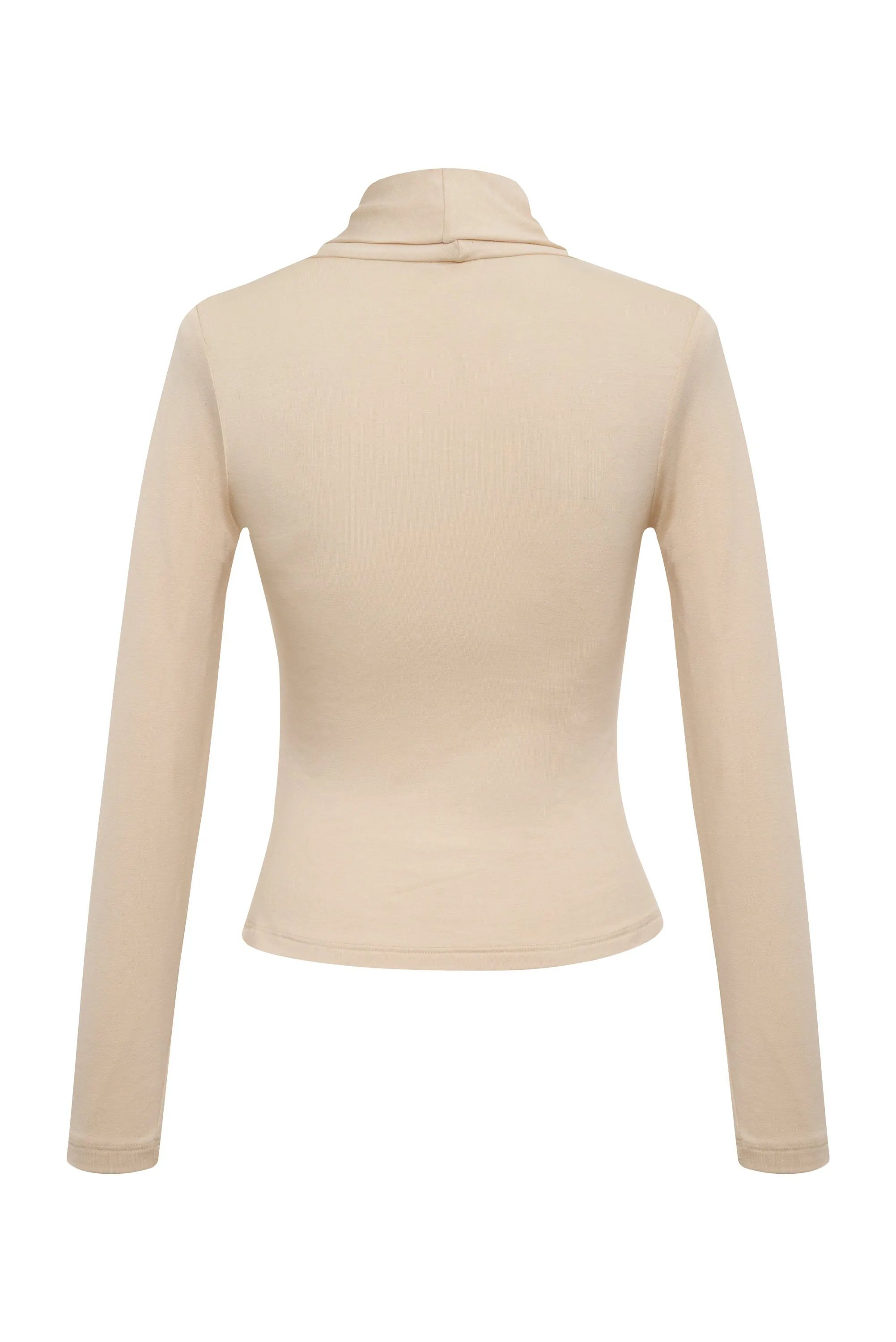 Nightcap Wrap Collar Top