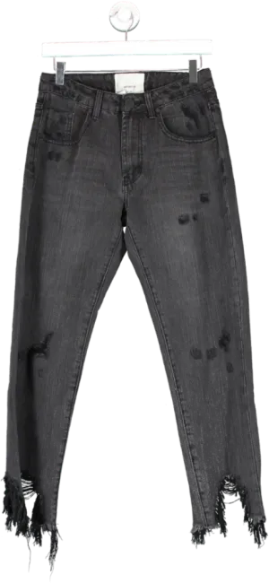 Oneteaspoon Black Volcanic Awesome Baggy High Waisted Straight Leg Jean W27